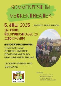 Sommerfest im Meckertheater in Drösing.