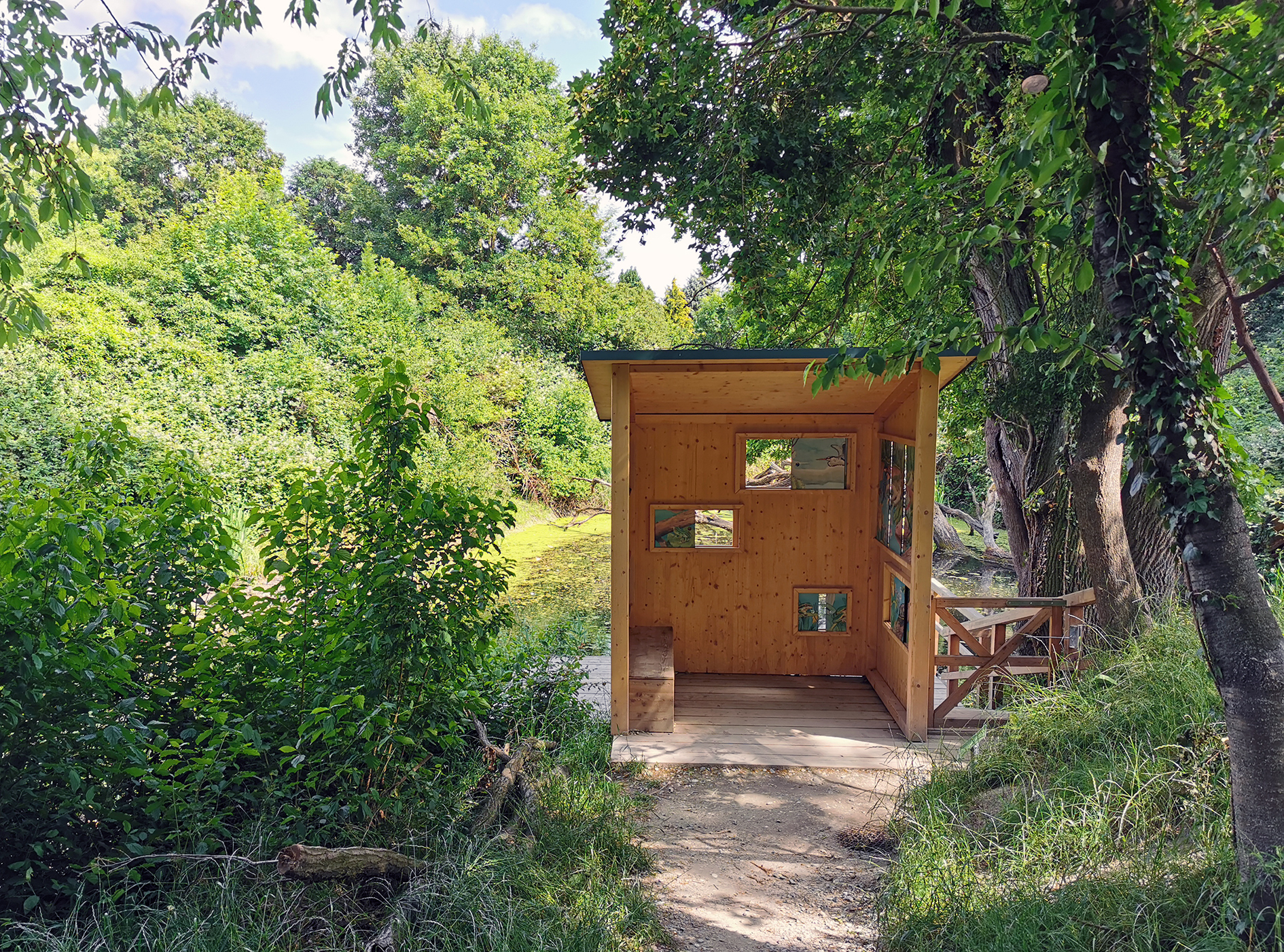 Die neue Blick-Box am Fadenbach. Foto: Dorn