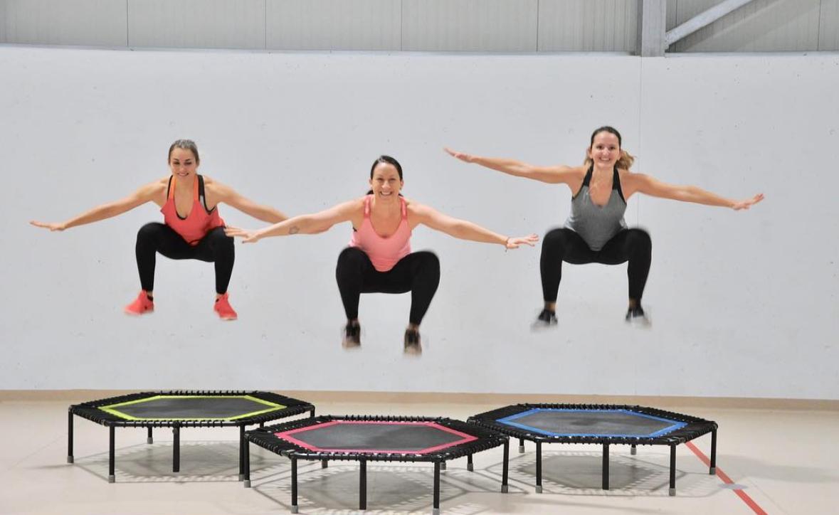 Jumpen macht Spaß, besonders in der Gruppe.