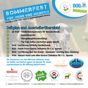 Sommerfest für Hund und Mensch in Hohenau.