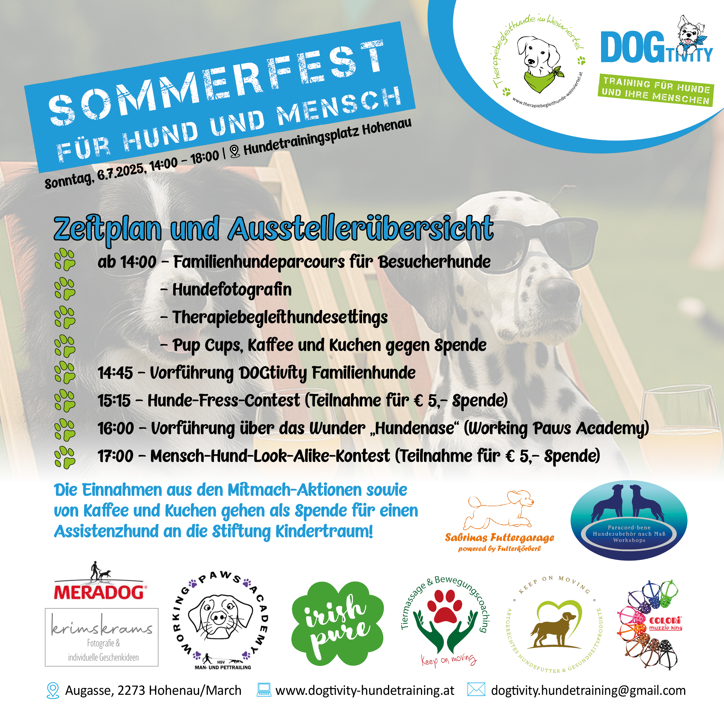 Sommerfest für Hund und Mensch in Hohenau.