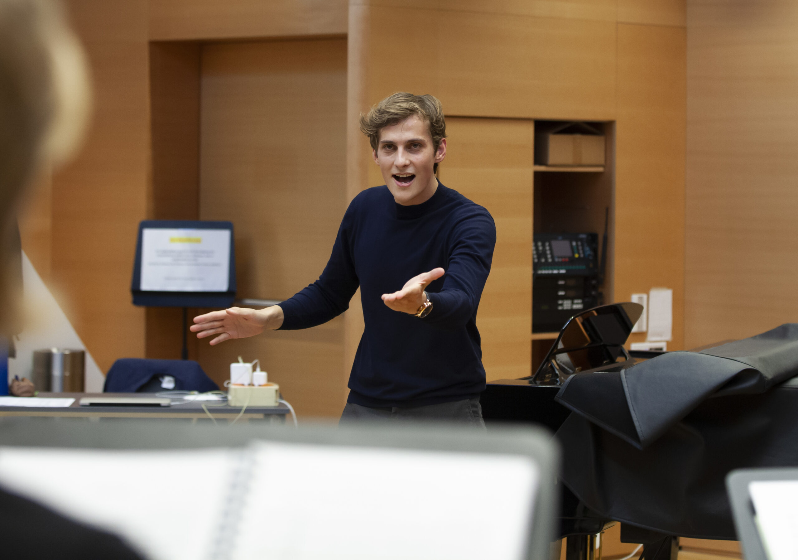 Johannes Beranek aus Hörersdorf gewinnt den diesjährigen "Karl Österreicher Preis" im Dirigieren. ©Regina Courtier