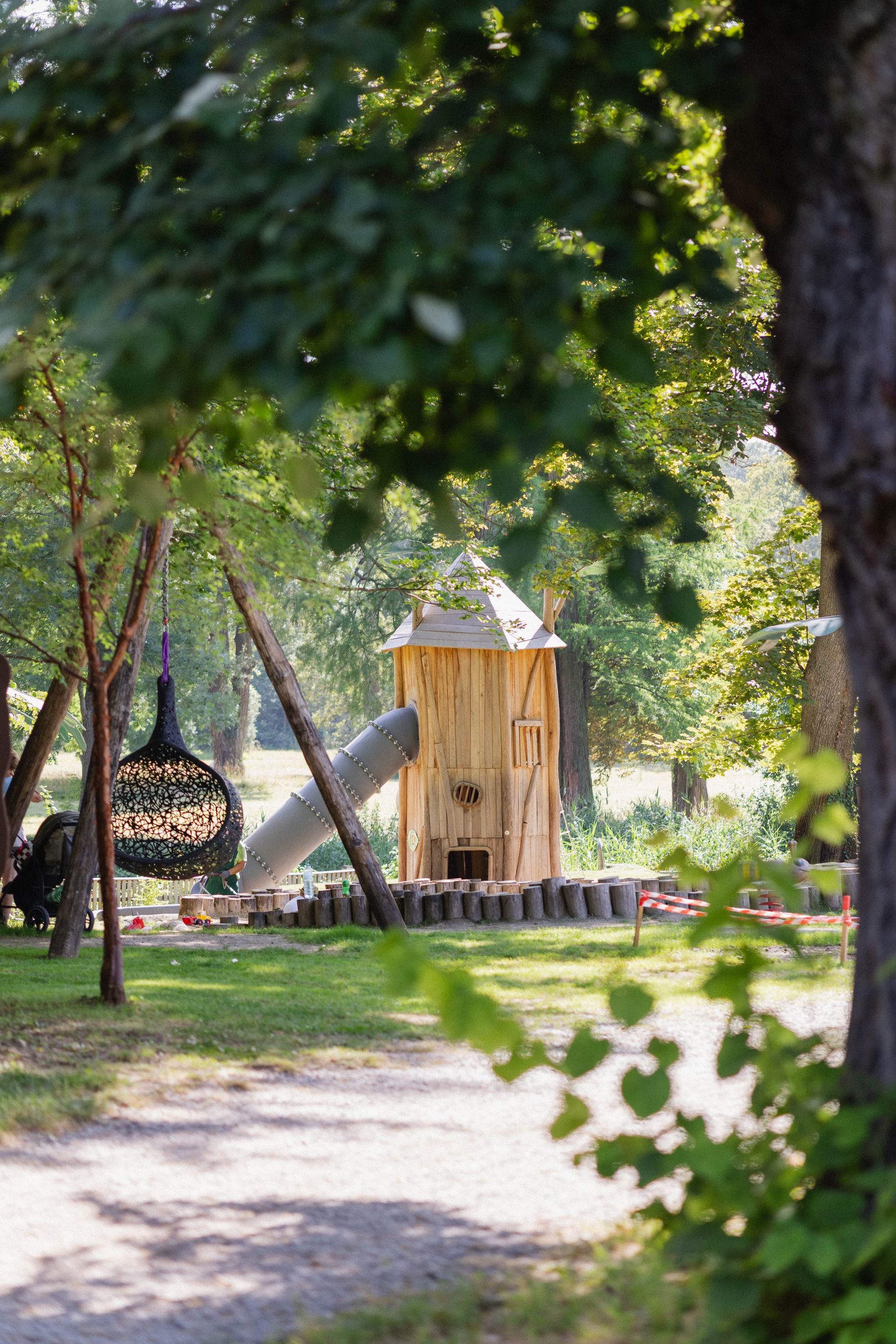 Der Naturspielplatz im Schlosspark Eckartsau