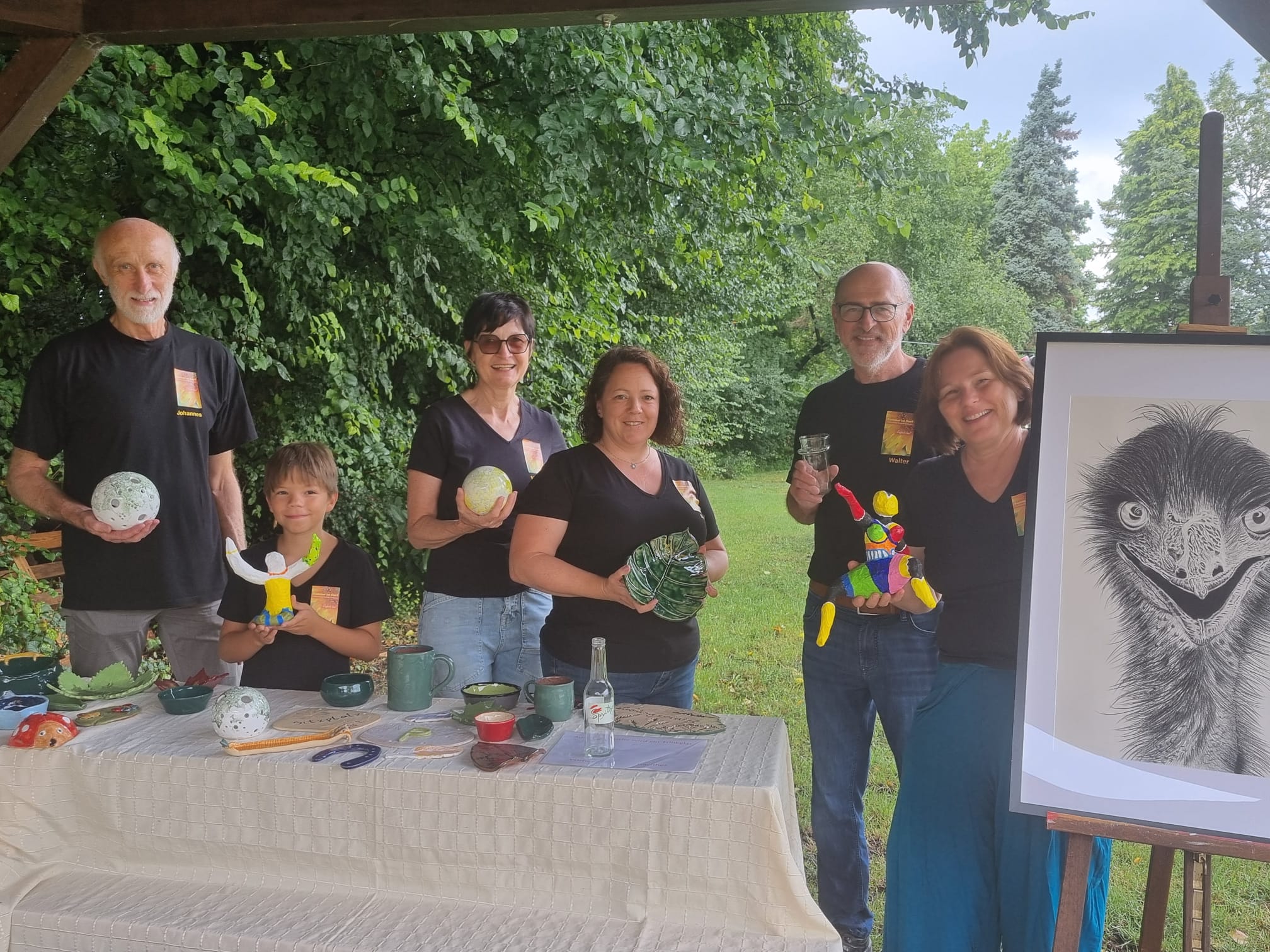 Das Team der Sommerakademie: Johannes Böck, Martha Böck, Monika Neichl, Walter Stübler und Sabine Pfatschbacher.