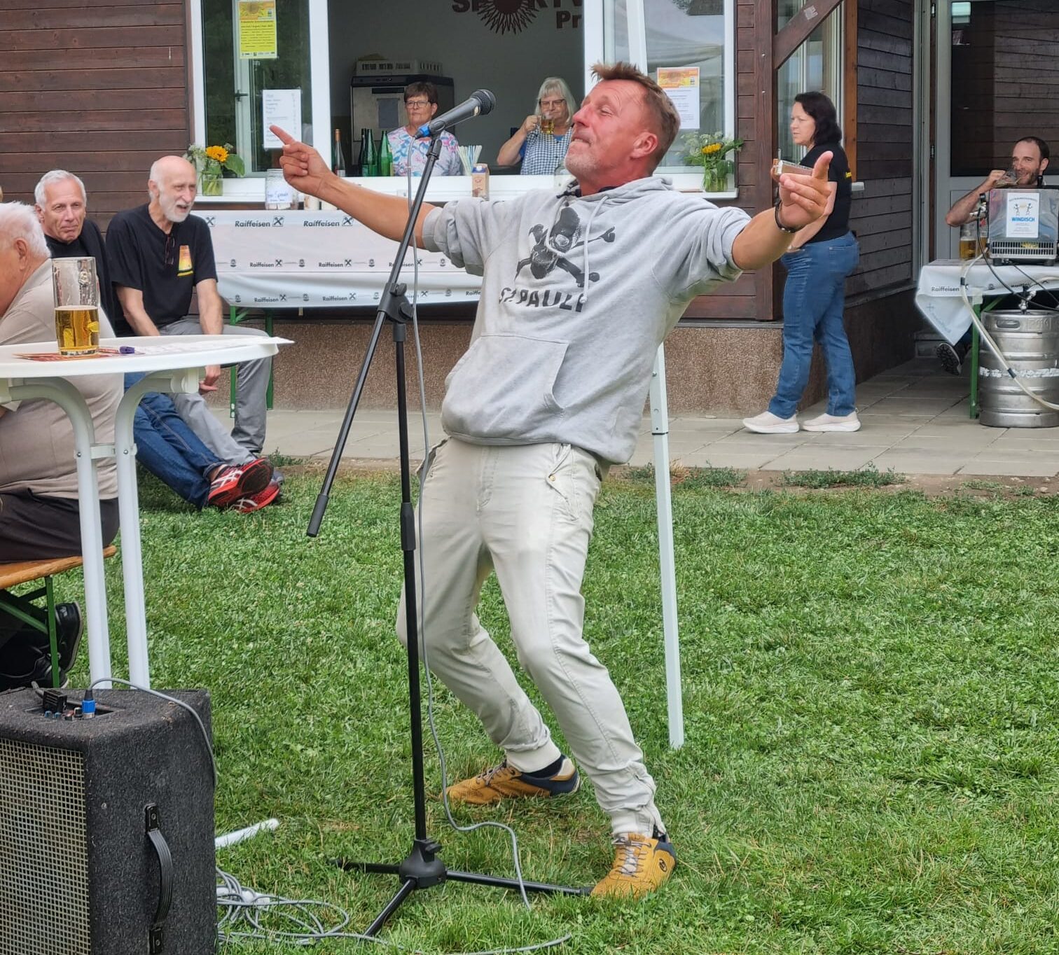 Pepi Hopf in seinem Element.