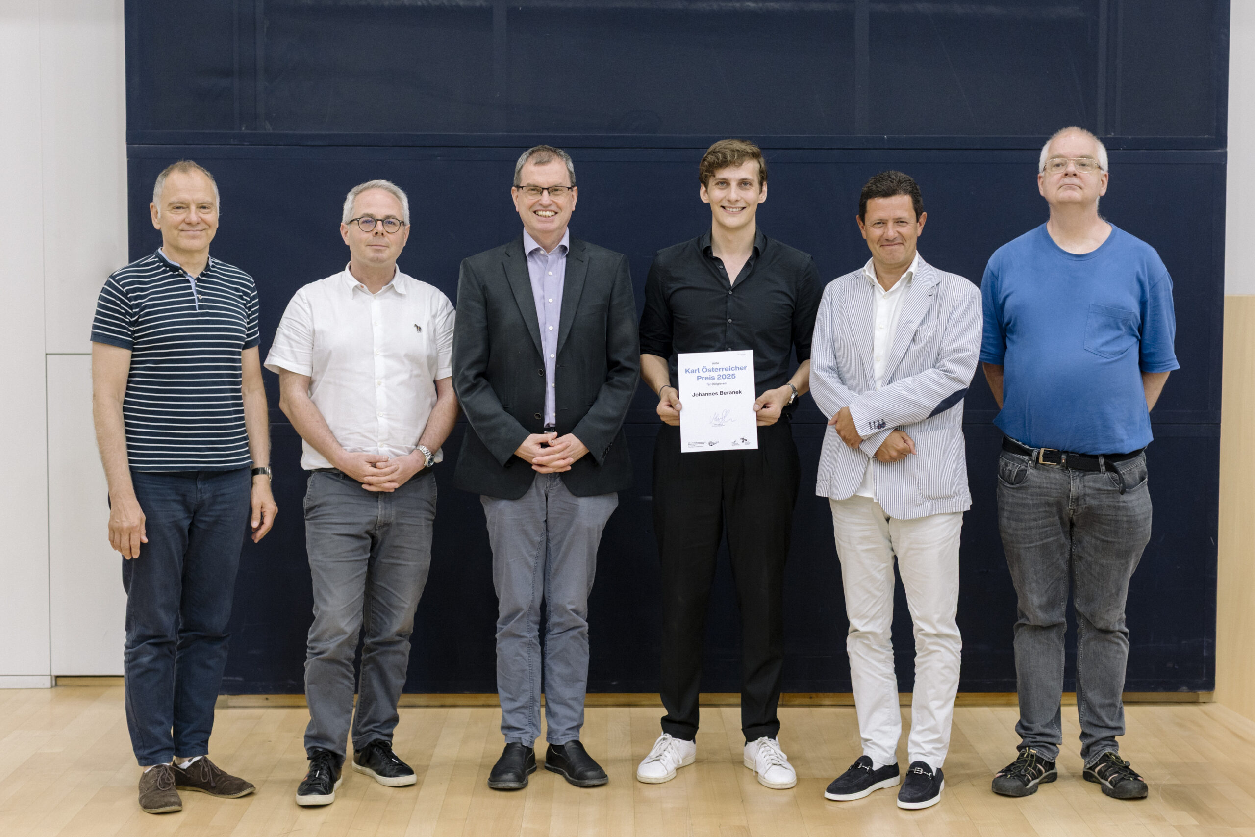 Johannes Beranek aus Hörersdorf gewinnt den diesjährigen "Karl Österreicher Preis im Dirigieren". Fotos (2) ©Viktoria_Hofmarcher