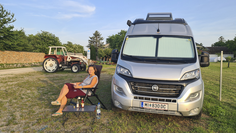 "Landvergnügen" bei der Bauernspeis in Wagram an der Donau .