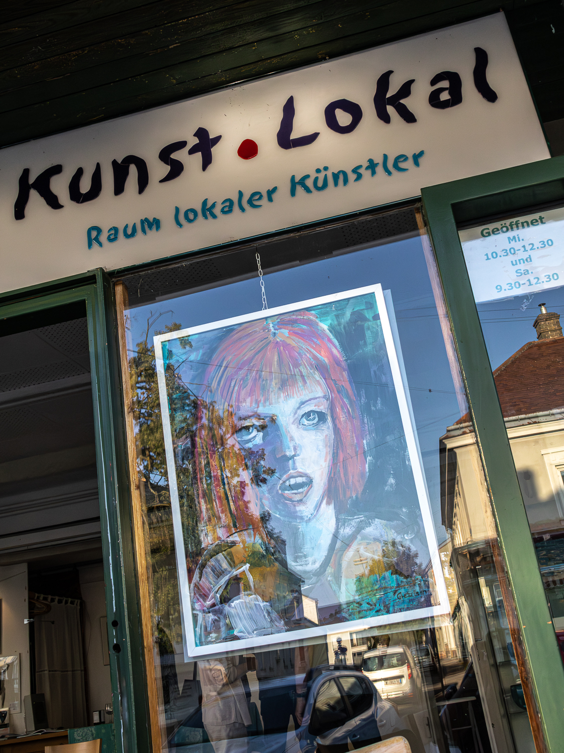Kunst.Lokal in Groß-Enzersdorf. Saison 2025. Aktuell Greta Lech mit "Das fünfte Element". Georg Niemann, Martin Suritsch, Susanne Stadler, Jany Widhalm. Kunst. Weinviertel-Remasuri.