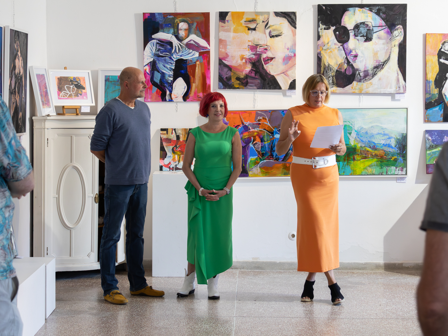 Kunst.Lokal in Groß-Enzersdorf. Saison 2025. Aktuell Greta Lech mit "Das fünfte Element". Georg Niemann, Martin Suritsch, Susanne Stadler, Jany Widhalm. Kunst. Weinviertel-Remasuri.