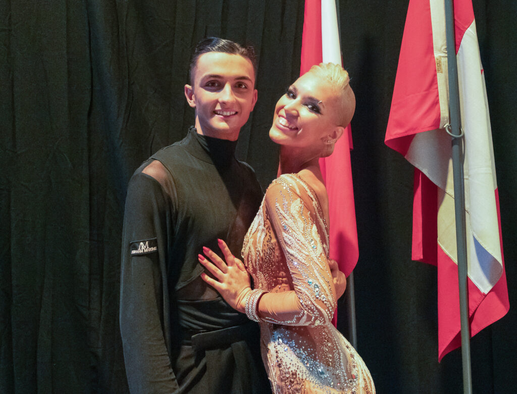 10-Tänze-WM, Lauda-Zwillinge. Dominik Lauda, Alexander Lauder, Turniertanzsport, U21 in Portugal, Weinviertel-Remasuri.