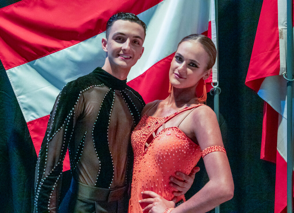 10-Tänze-WM, Lauda-Zwillinge. Dominik Lauda, Alexander Lauder, Turniertanzsport, U21 in Portugal, Weinviertel-Remasuri.