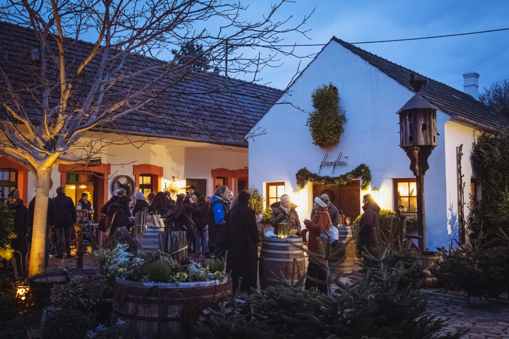 Weihnachtsmarkt Weingut Regner, Traunfeld, Hochleithen, Formfrei, Kunsthandwerk, Christbaumverkauf, Weinverkauf, Anna Regner, Familie Regner, Advent 2025, Tischlermeister, Lukas Regner, Mathias Regner, Josef Regner © Regina Courtier