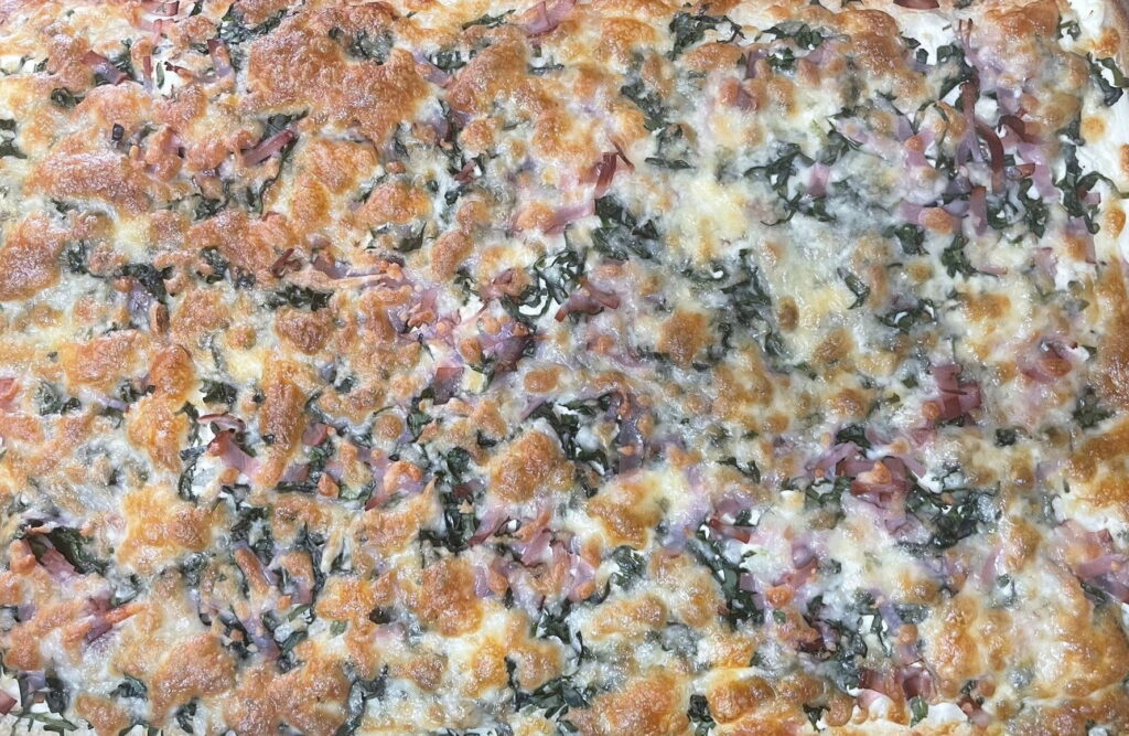 ©Gerda Zipfelmayer, Weinviertel-Remasuri, Bärlauchpizza, Bärlauchzeit, Rezept des Monats, April, Kräuterexpertin, Stockerau