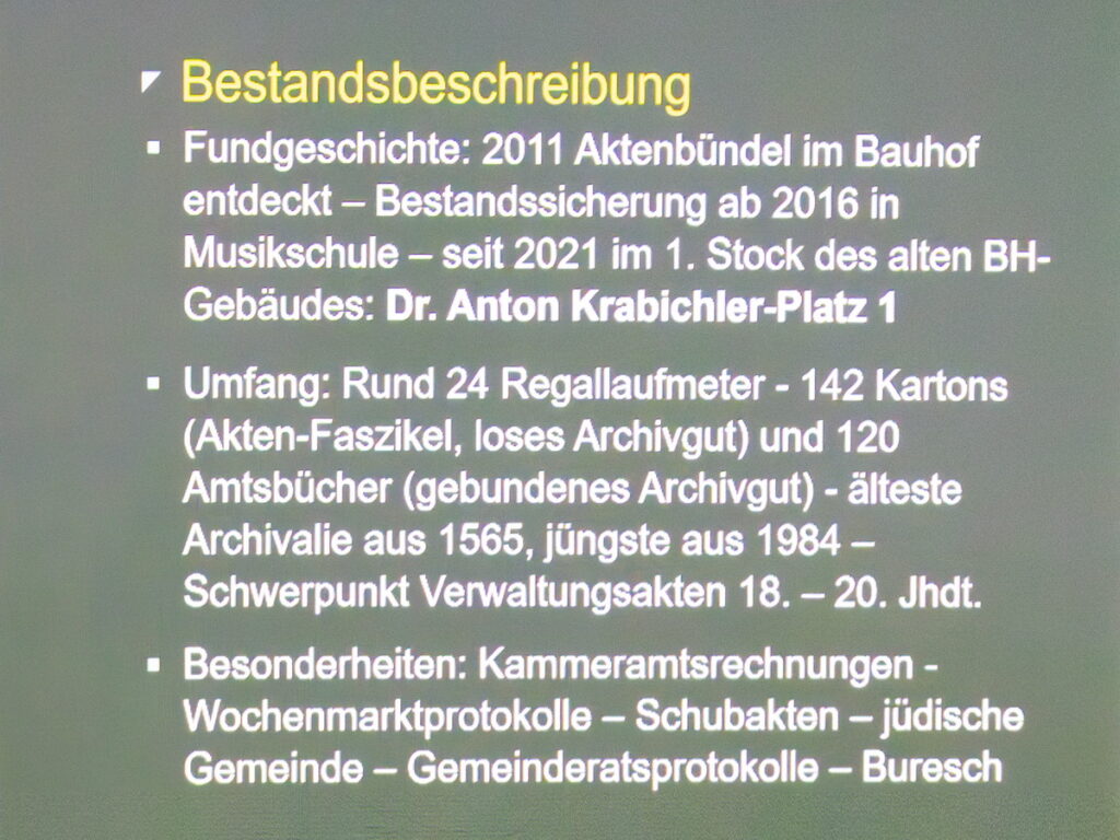 Zeitfenster, Historisches Archiv Groß-Enzersdorf, Heimatverein,  Joseph Redl, Groß Enzersdorf, Regina Courtier, Weinviertel-Remasuri, Verwaltungsakten, Behördenschriftgut