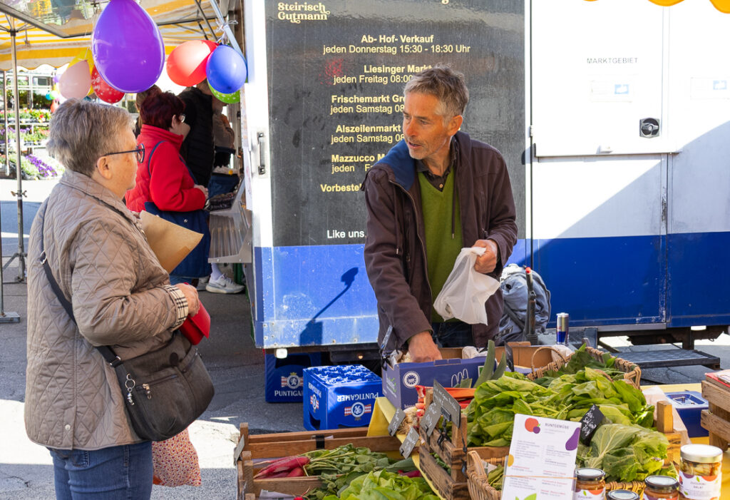 Frischemarkt, © Regina Courtier, Weinviertel-Remasuri, Groß-Enzersdorf, Monika Obereigner-Sivec, Wochenmarkt, Anbieter, Saisonal